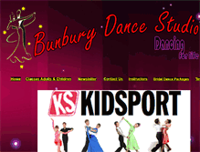 Tablet Screenshot of bunburydancestudio.com